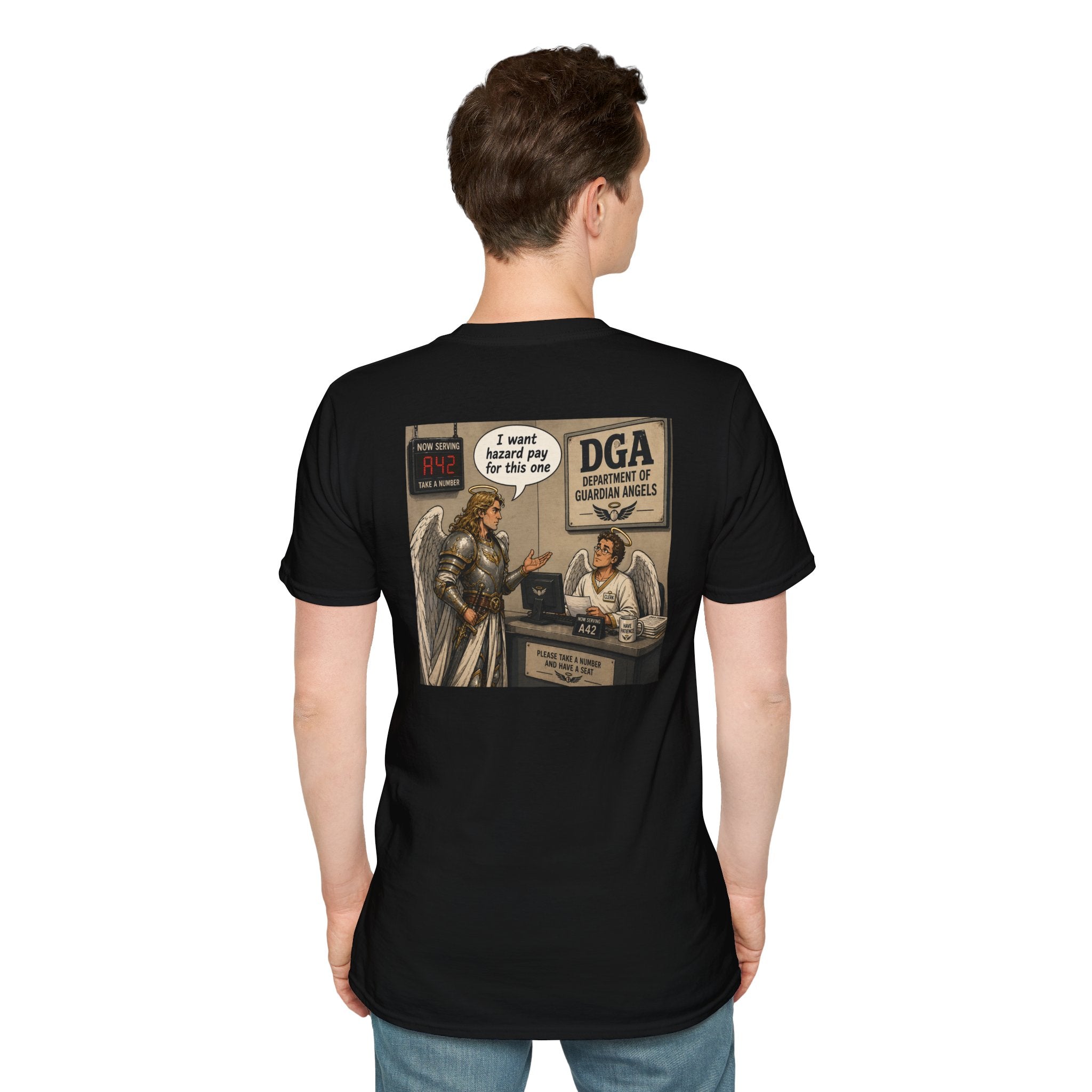 T-Shirt — 'DGA Department of Guardian Angels' Vintage Comic Tee