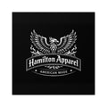 Square Sticker — Hamilton Apparel 'American Made' Phoenix Logo (Indoor/Outdoor)