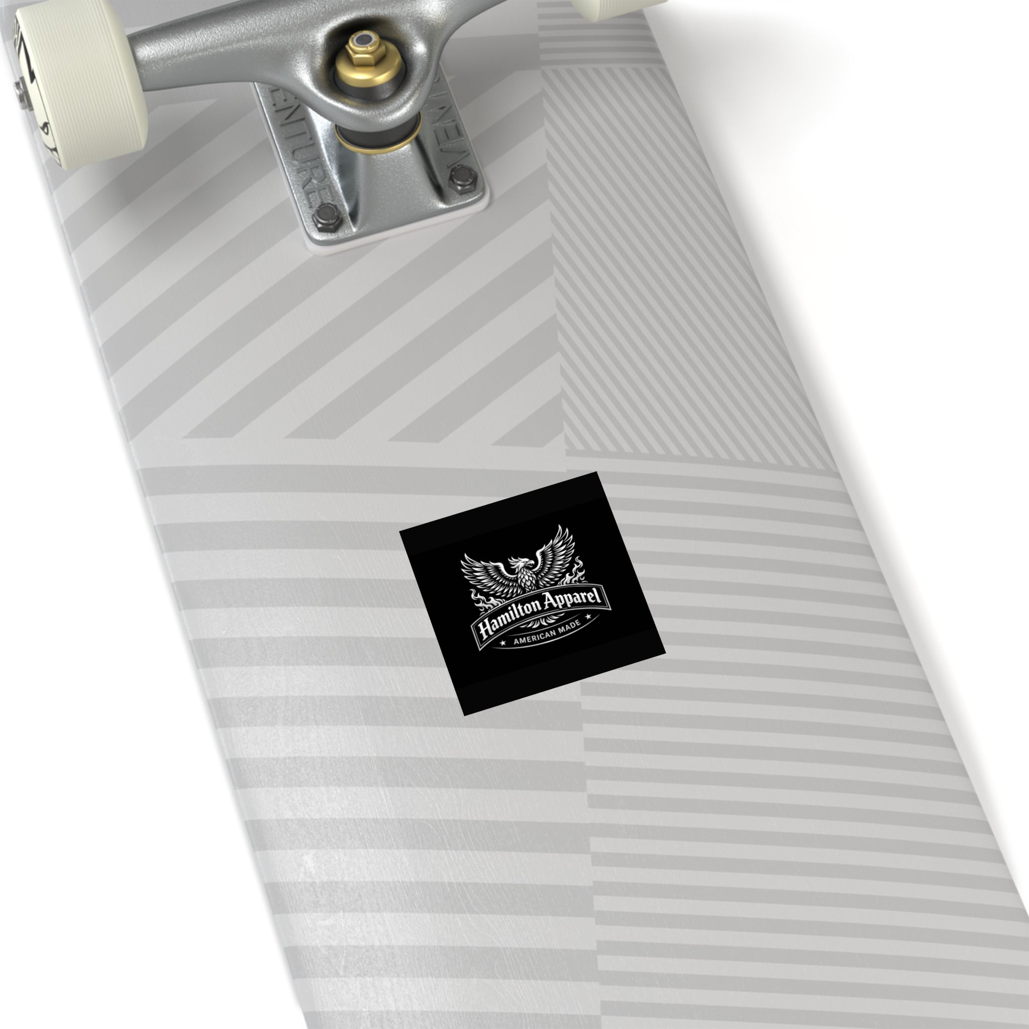 Square Sticker — Hamilton Apparel 'American Made' Phoenix Logo (Indoor/Outdoor)